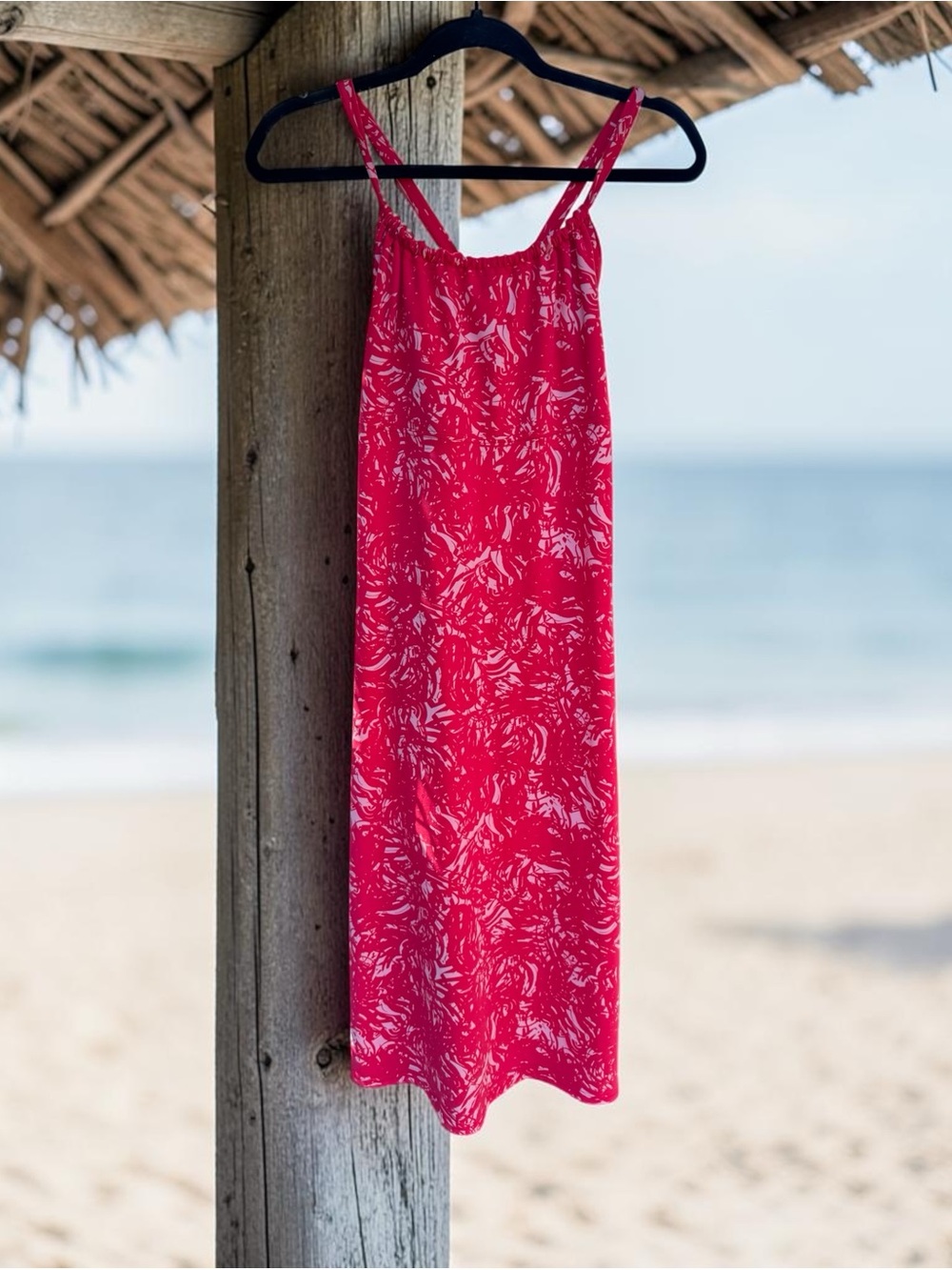 THE NORTH FACE Bright Pink Printed Summer Beach Dress Sundress